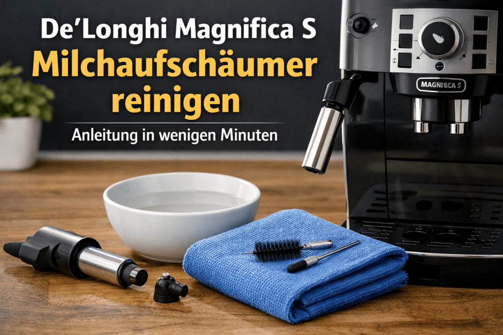 De'Longhi Magnifica S Michaufschäumer reinigen